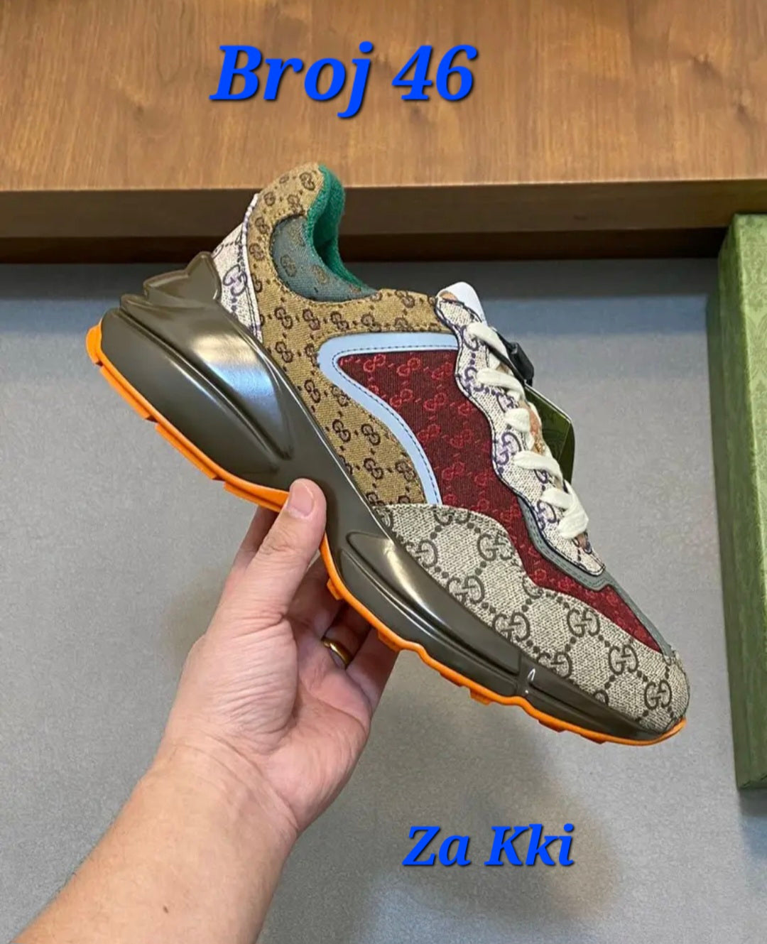 Gucci Rython "Beige Brick Red"