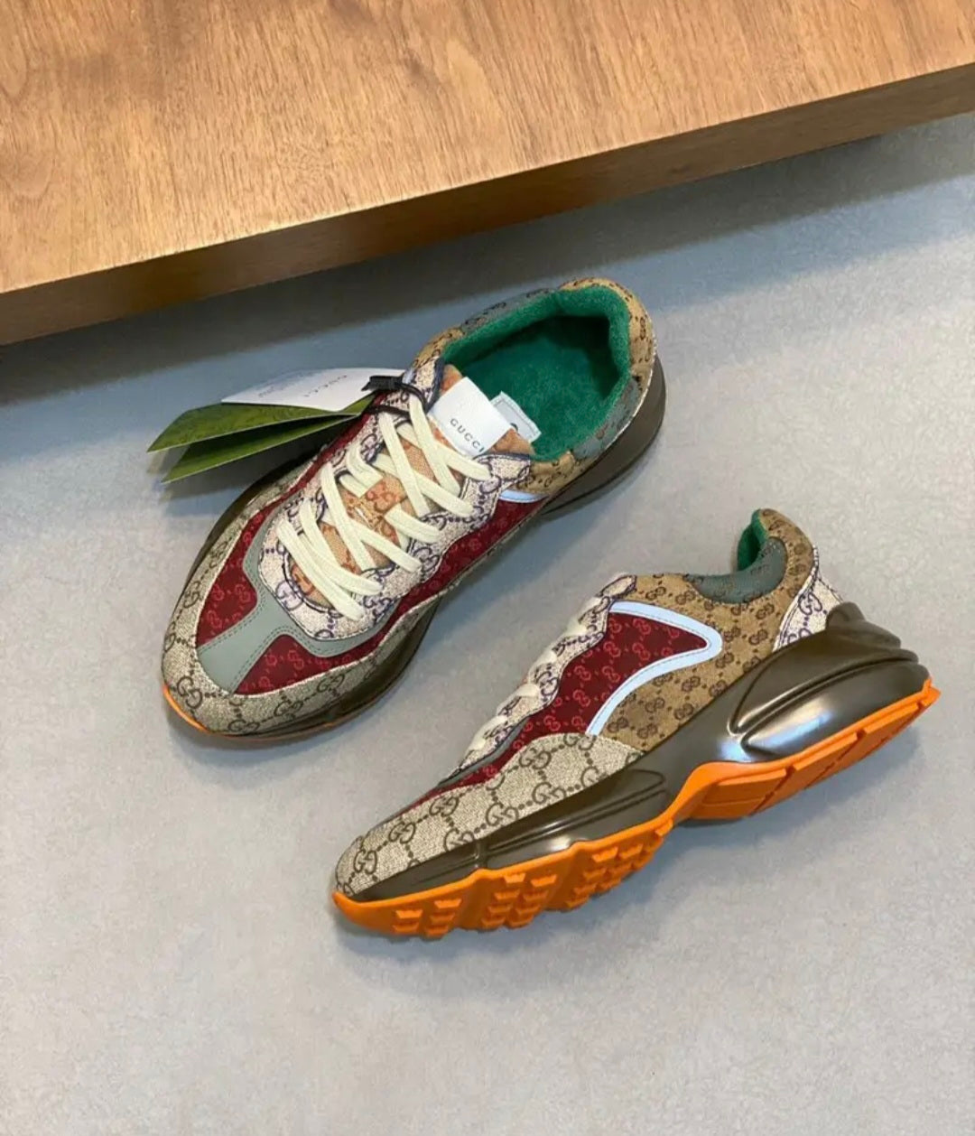 Gucci Rython "Beige Brick Red"