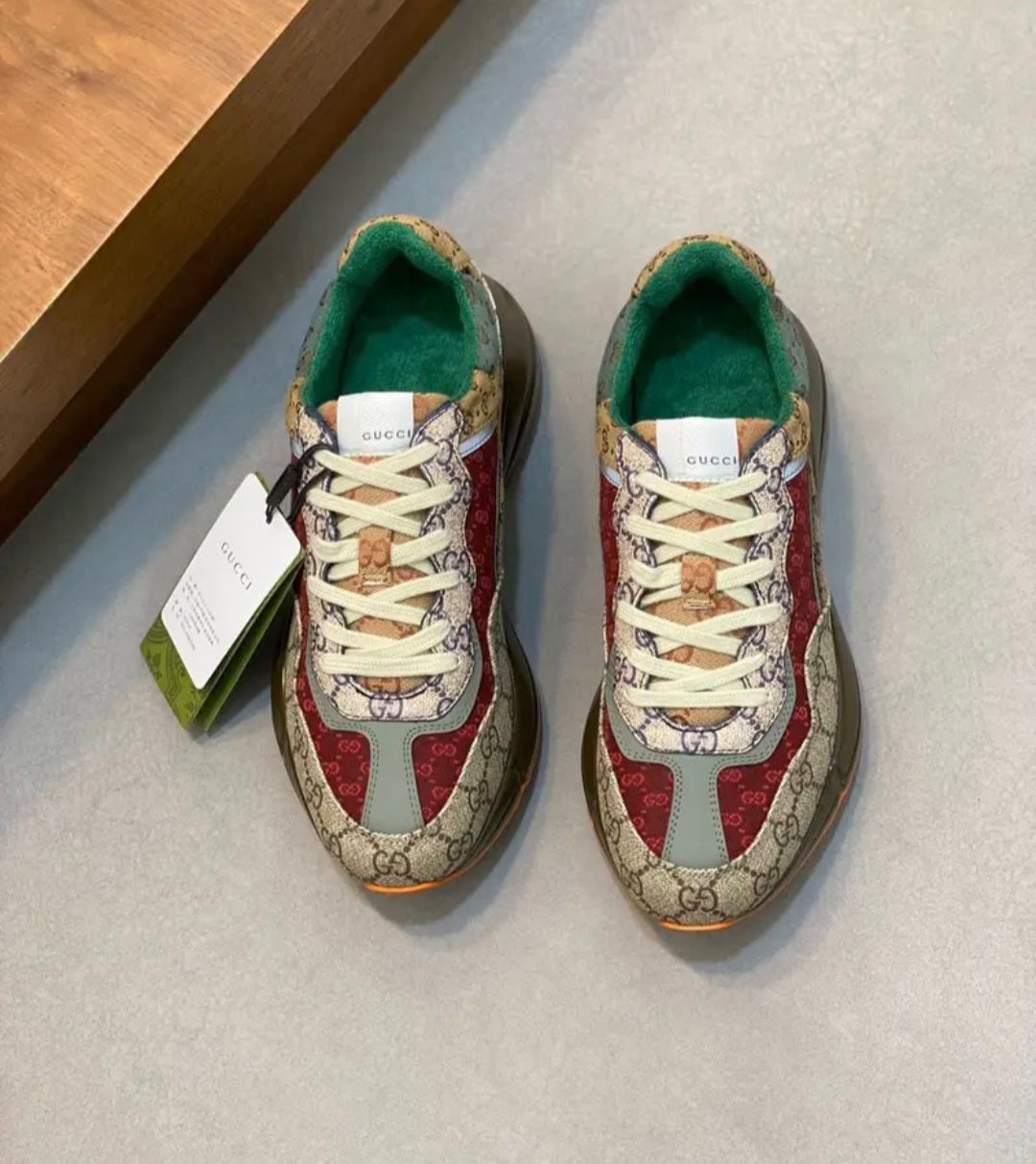 Gucci Rython "Beige Brick Red"