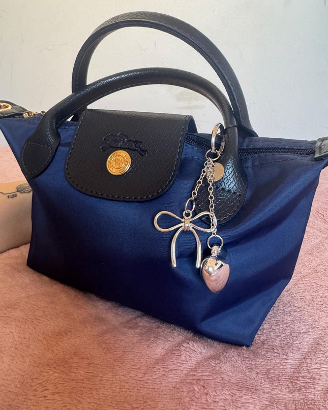 Dodatak za torbice- srce i mašna