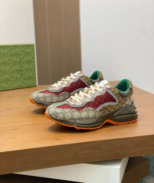 Gucci Rython "Beige Brick Red"