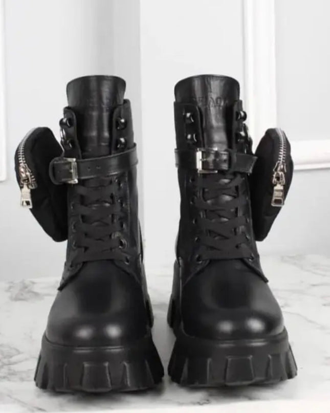 Prada Monolith Čizme Crne