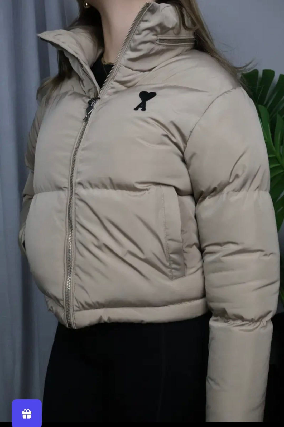 Ami down jacket bež